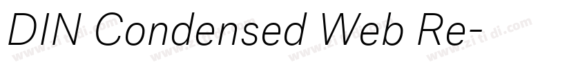 DIN Condensed Web Re字体转换